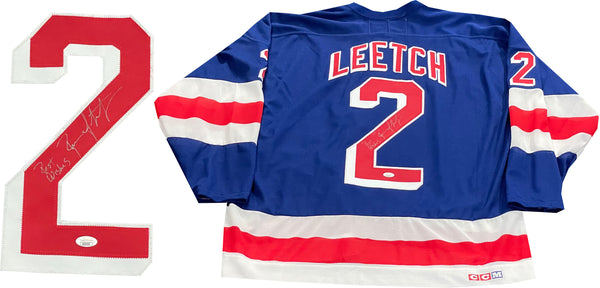 Brian Leetch Autographed New York Rangers Authentic Jersey (JSA)