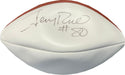 Jerry Rice Autographed White Panel Football (JSA)