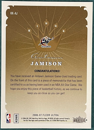Antawn Jamison 2006-07 Fleer Ultra Game Used Jersey Card