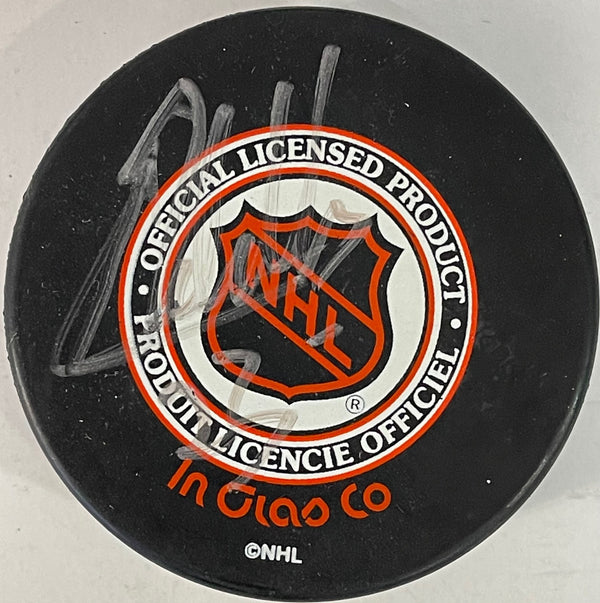 Rhett Warrener Autographed 1996 Stanley Cup Puck