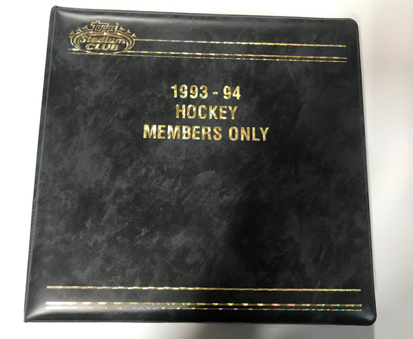 1993-94 Topps Stadium Club Members Hockey Complete Set