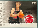 Aaron Gray 2009-10 Topps Game Worn Jersey Basketball Card