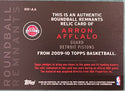 Aaron Afflalo 2009-10 Topps Game Worn Jersey Basketball Card