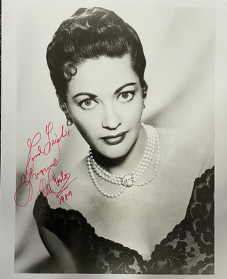 Yvonne De Carlo Autographed 8x10 Celebrity Photo
