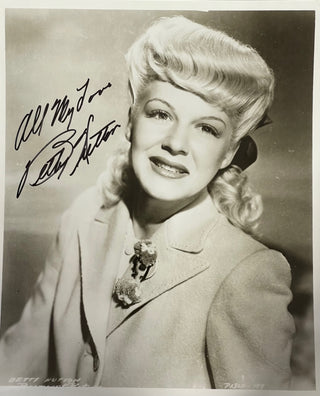 Betty Hotton Autographed 8x10 Celebrity Photo