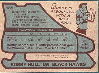 Bobby Hull Autographed 1979-80 Topps Card
