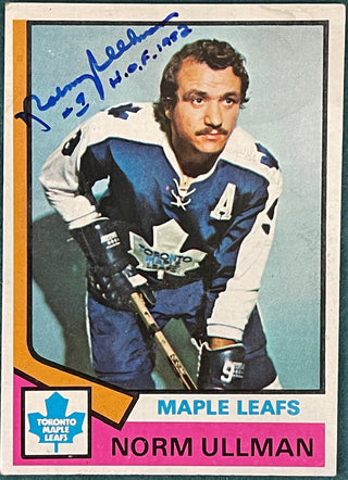 Norm Ullman Autographed 1974-75 Topps Card