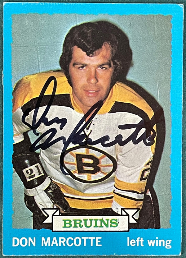Don Marcotte Autographed 1973-74 Topps Card