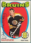 John McKenzie Autographed 1971-72 Topps Card