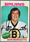Don Marcotte Autographed 1975-76 Topps Card