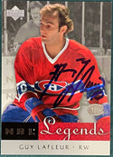 Guy Lafleur Autographed 2001-02 Upper Deck Legends Card