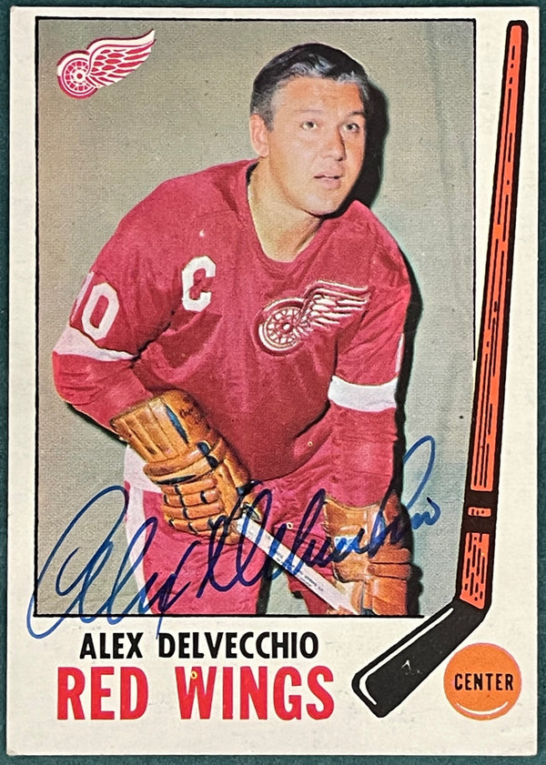 Alex Delvecchio Autographed 1969-70 Topps Card