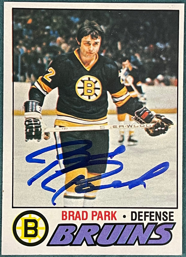 Brad Park Autographed 1977-78 Topps Card