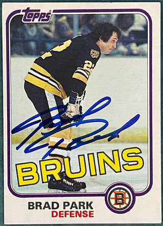 Brad Park Autographed 1981-82 Topps Card