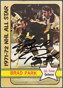 Brad Park Autographed 1972-73 Topps Card