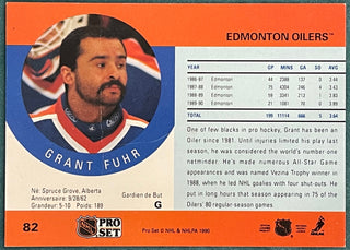 Grant Fuhr Autographed 1990-91 Pro Set Card