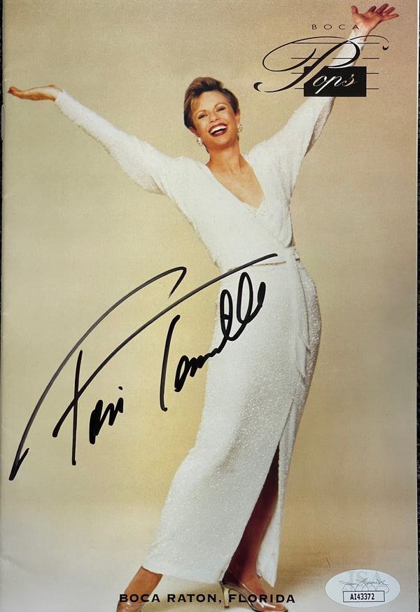 Toni Tennille Autographed Boca Pop's Celebrity Program (JSA)