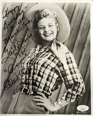 Gail Davis Autographed 8x10 Celebrity Photo (JSA)
