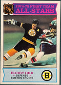 Bobby Orr Unsigned 1975-76 Topps Card