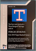Fergie Jenkins 2010 Topps Series 1 Hat Logo Card 70/99
