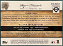 Ryan Howard 2010 Topps Tribute Game Used Bat Card 62/75