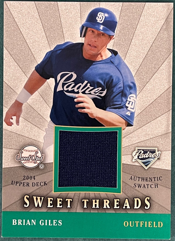 Brian Giles 2004 Upper Deck Sweet Spot Game Used Jersey Card