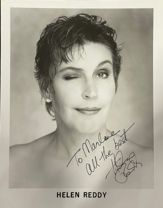 Helen Reddy Autographed 8x10 Celebrity Photo