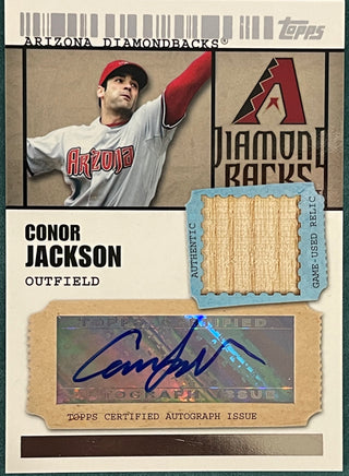 Conor Jackson Autographed 2009 Topps Certified Card 318/489