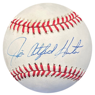 Jim Catfish Hunter Autographed Baseball (JSA)