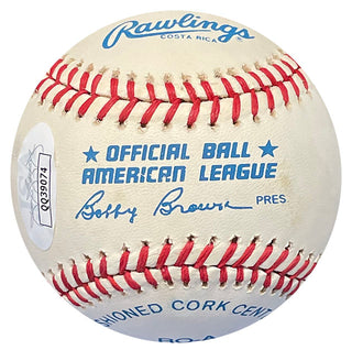 Jim Catfish Hunter Autographed Baseball (JSA)