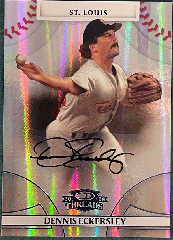 MLB Dennis Eckersley Signed Trading Cards, Collectible Dennis