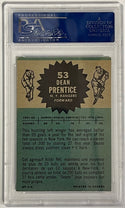 Dean Prentice Autographed 1962-63 Topps Card #53 (PSA)