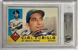 Carl Furillo autographed 1960 Topps Card #408 (Beckett)