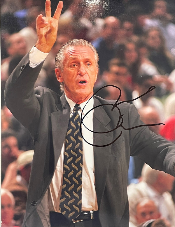 Pat Riley Autographed 8x10 Basketball Photo