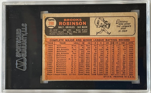 Brooks Robinson autographed 1966 Topps Card #390 (SGC)