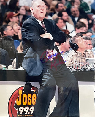 George Karl Autographed 8x10 Basketball Photo