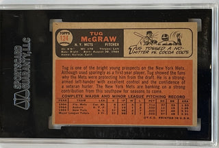 Tug McGraw Autographed 1966 Topps Card #124 (SGC)