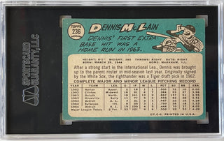 Denny McLain autographed 1965 Topps Rookie Card #236 (SGC)