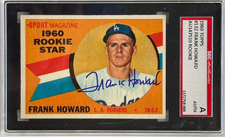 Frank Howard Autographed 1960 Topps Rookie Card #132 (SGC)