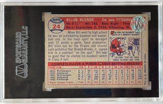 Bill Mazeroski Autographed 1957 Topps Rookie Card #24 (SGC)