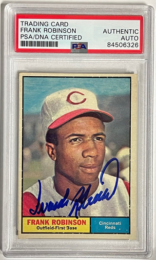 Frank Robinson Autographed 1961 Topps Card #360 (PSA)