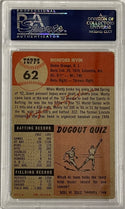 Monte Irvin Autographed 1953 Topps Card #62 (PSA)