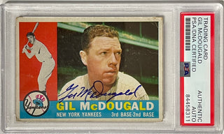 Gil McDougald Autographed 1960 Topps Card #247 (PSA)
