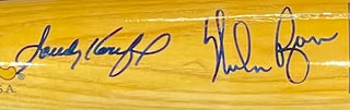Sandy Koufax & Nolan Ryan Autographed Cooperstown Bat (JSA)