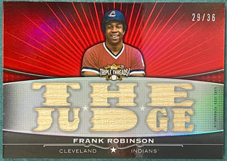 Frank Robinson 2011 Topps Triple Threads Game-Used Bat Card #29/36