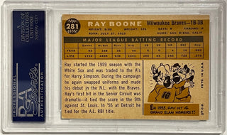Ray Boone Autographed 1960 Topps Card #281 (PSA)