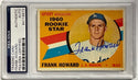 Frank Howard Autographed 1960 Topps Rookie Card #132 (PSA)