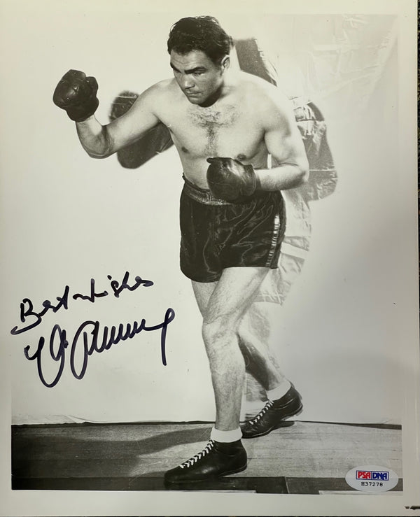 Max Schmelling Autographed 8x10 Boxing Photo (PSA)