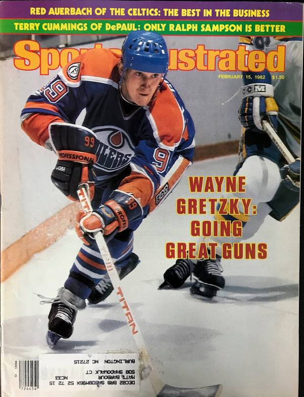 Wayne Gretzky Unsigned Sports Illustrated Magazine February 15 1982