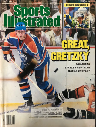 Wayne Gretzky Unsigned Sports Illustrated Magazine June 1 1987